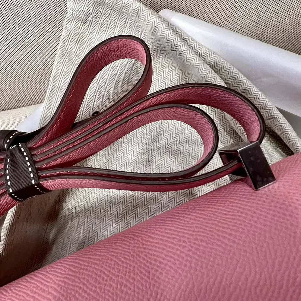 Hermes Constance 24 Bag Epsom Leather for Women in Pink/Silver Hermes Constance 24 Bag Epsom Leather for Women in Pink/Silver