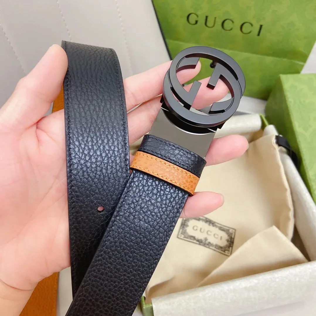 Gucci GG Marmont Reversible Belt in Black