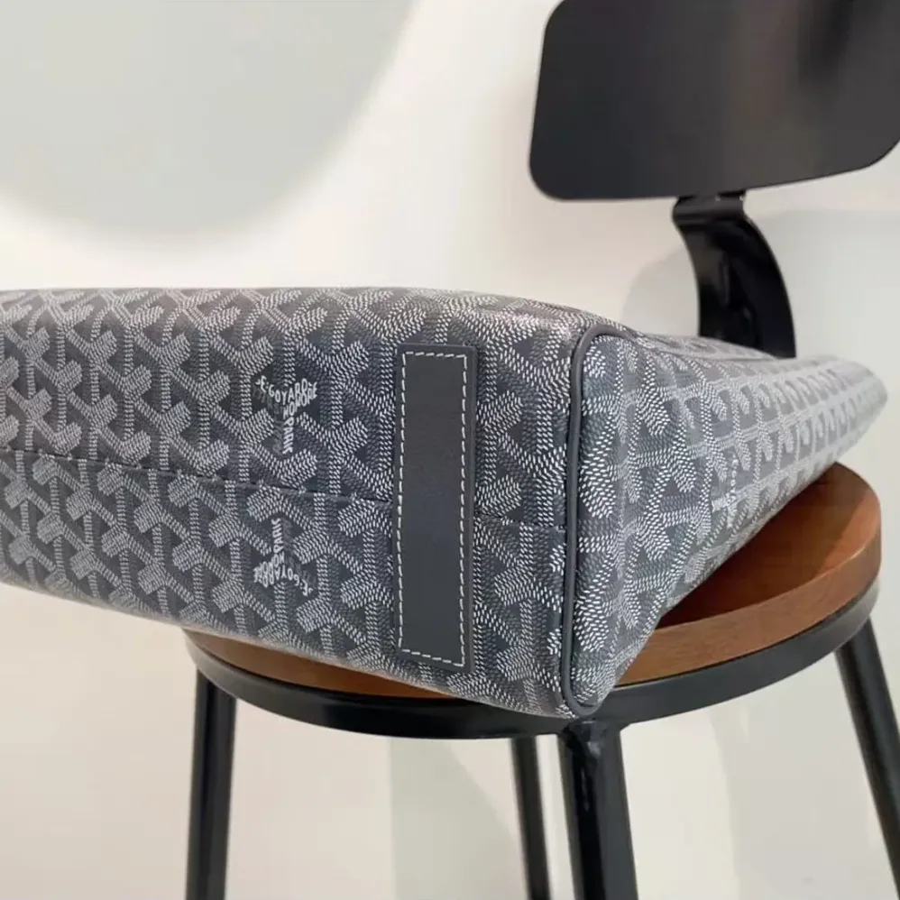 Goyard Voltaire Tote Bag in Goyardine Canvas & Chevroches Calfskin for Unisex in Gray