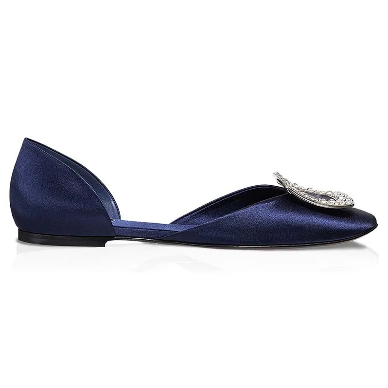 Roger Vivier Shoes Chips Ballerinas for Women in Navy Roger Vivier Shoes Chips Ballerinas for Women in Navy
