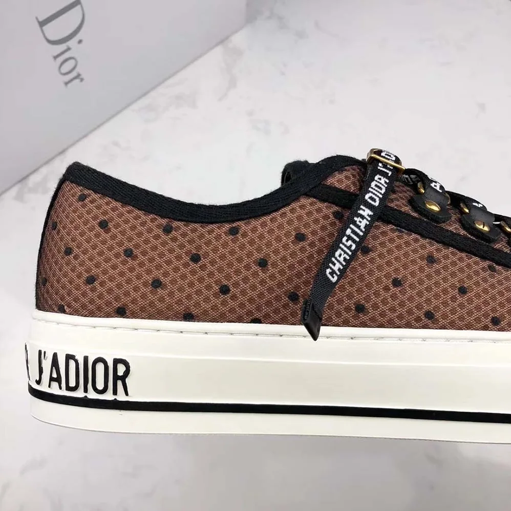 Dior Shoes Walkndior Plumetis Sneaker 5cm Heel for Women in Brown Dior Shoes Walkndior Plumetis Sneaker 5cm Heel for Women in Brown