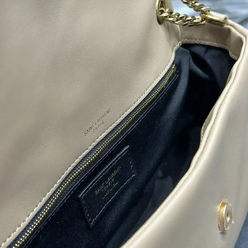 Saint Laurent YSL Calypso in Plunged Lambskin for Women