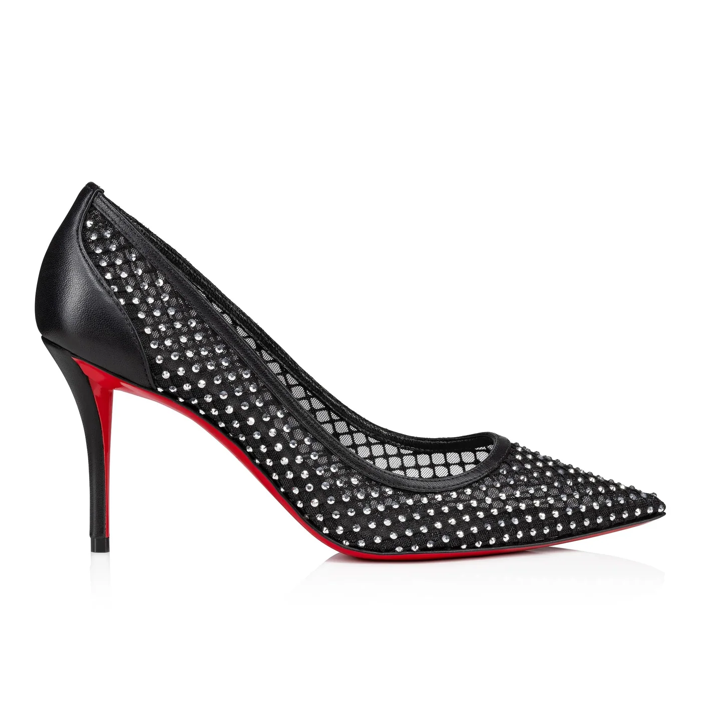 Christian Louboutin Apostropha Mesh Strass Pumps Black Christian Louboutin Apostropha Mesh Strass Pumps Black
