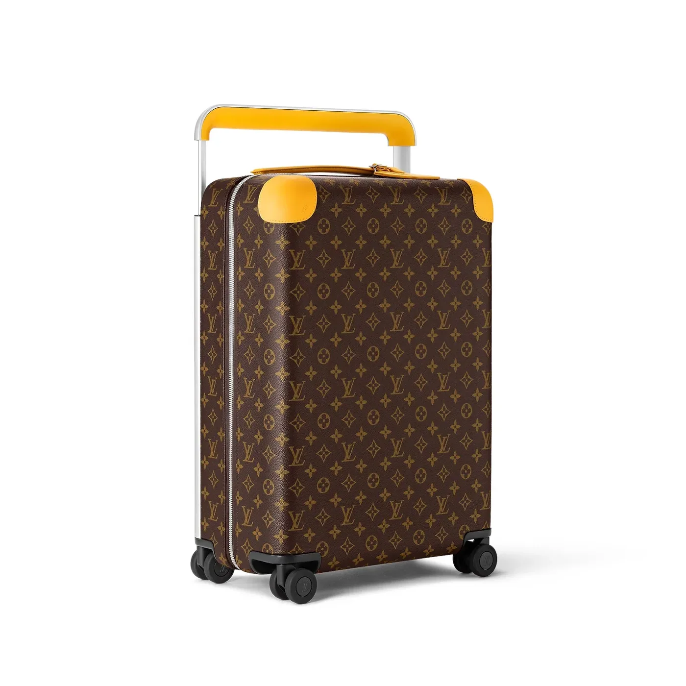 Louis Vuitton Horizon 55 Suitcase in Brown/ Yellow Silver Hardware Louis Vuitton Horizon 55 Suitcase in Brown/ Yellow Silver Hardware