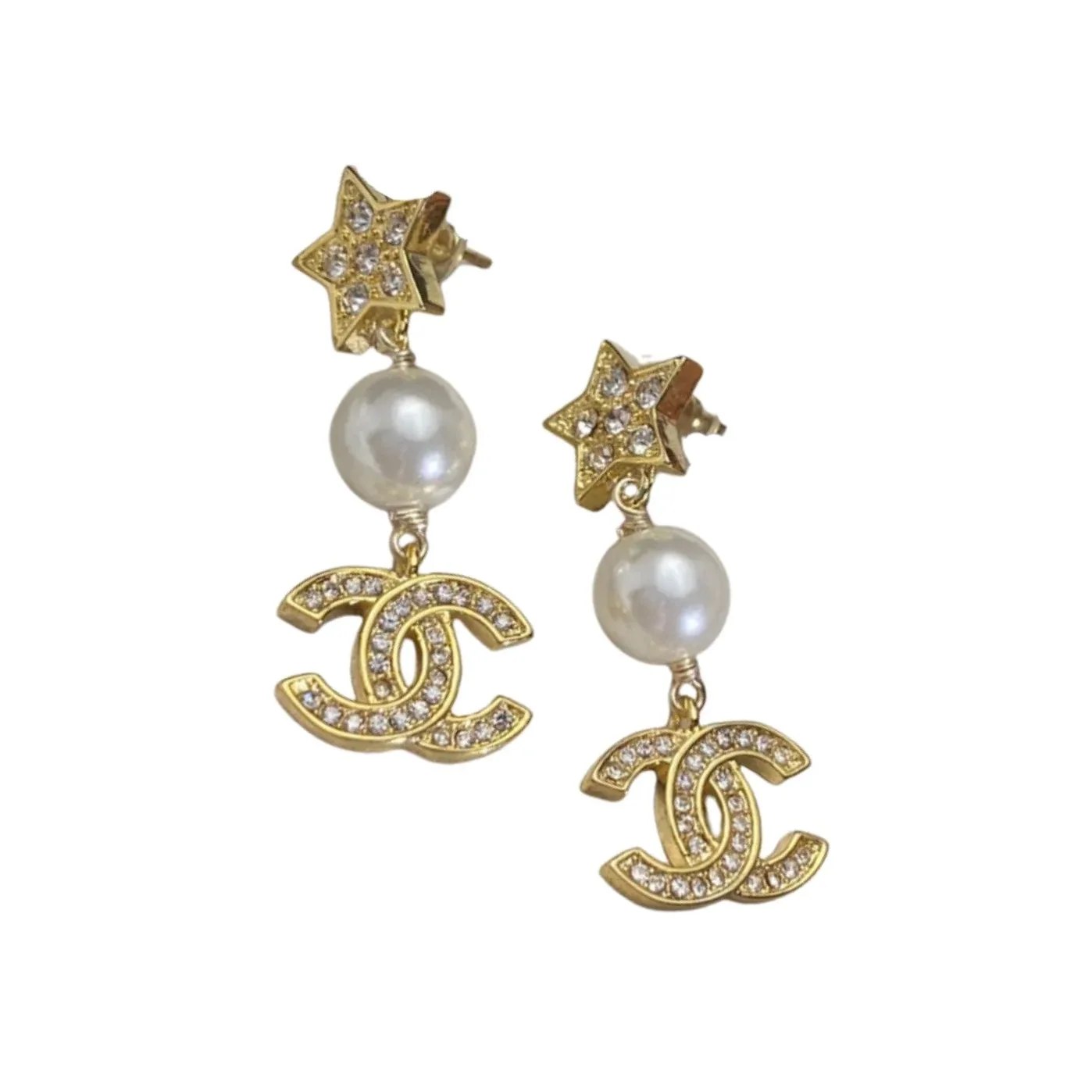 Chanel Star Earrings Gold Chanel Star Earrings Gold