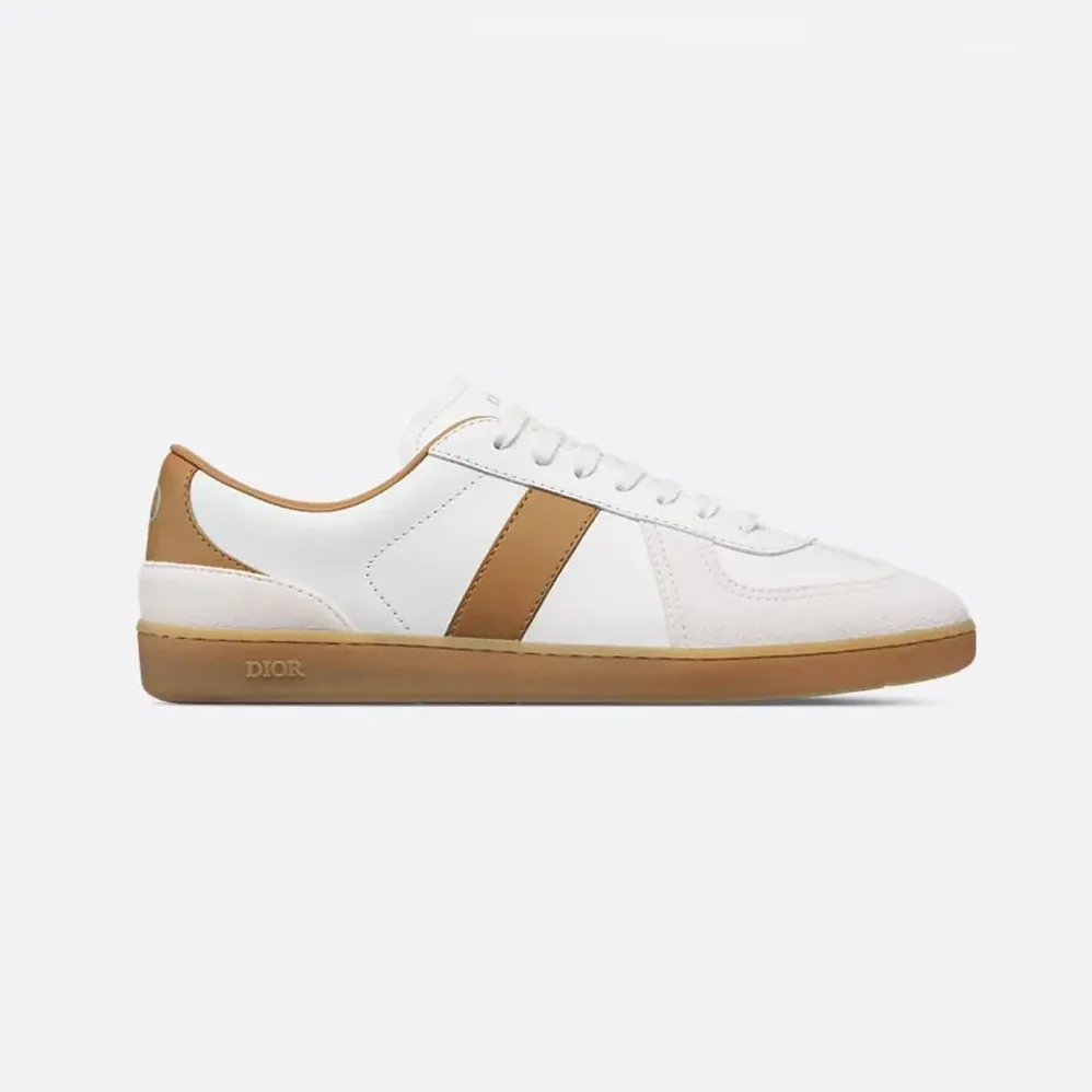 Dior B01 Matchpoint Sneaker Cognac and White Smooth Calfskin with White Suede for Unisex Dior B01 Matchpoint Sneaker Cognac and White Smooth Calfskin with White Suede for Unisex