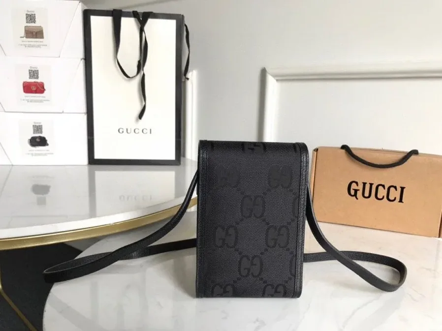 Gucci Off The Grid Mini Bag Black GG Made From ECONYL® /