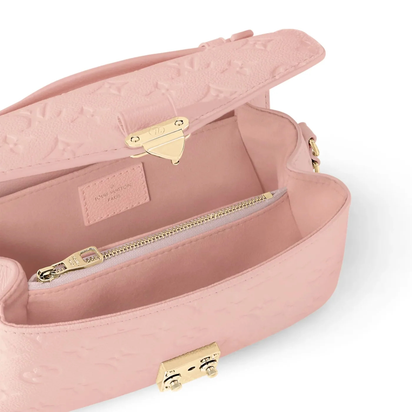 Louis Vuitton Pochette Metis East West Shoulder Bag in Pink Gold Hardware