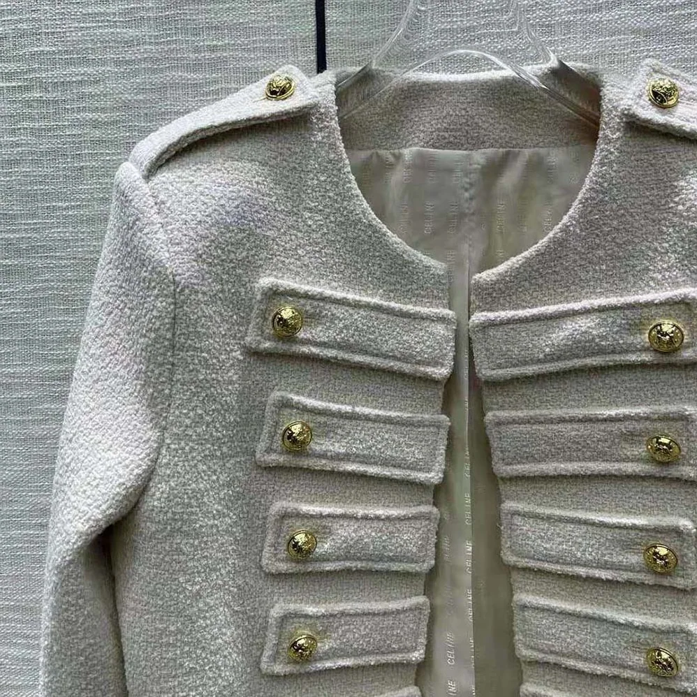 Celine Military Jacket in Tweed for Women