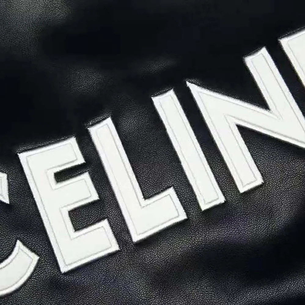 Celine Oversized Blouson Jacket in Calfskin for Women in Black