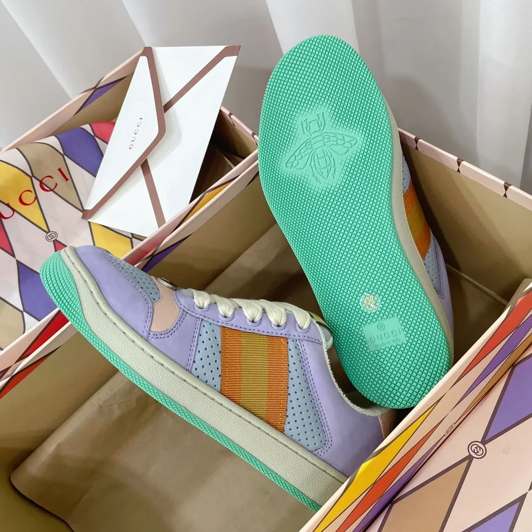 Gucci Screener Sneaker Light Blue for Women