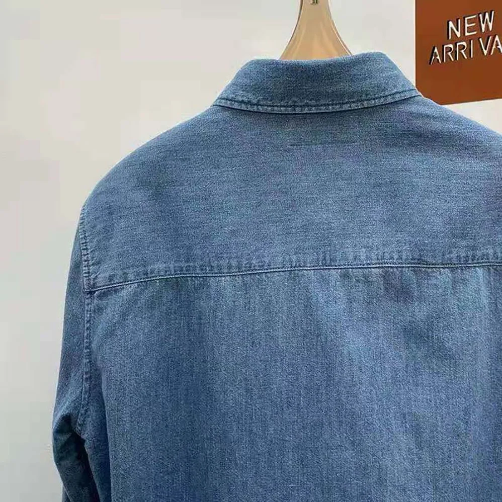 Celine Cowboy Shirt Sulky in Light Denim for Women Celine Cowboy Shirt Sulky in Light Denim for Women