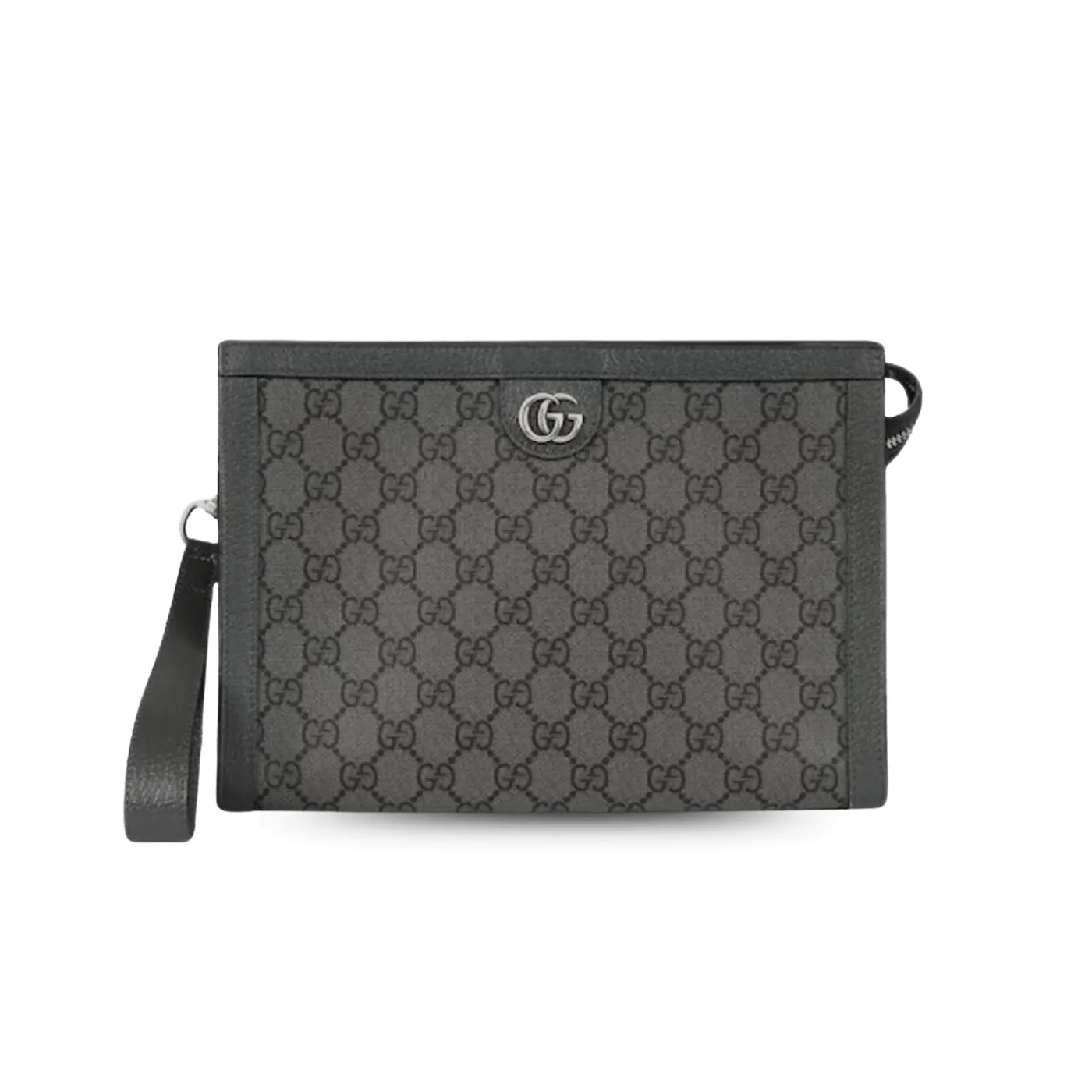 Gucci Ophidia Clutch & Pouch in Grey Palladium Hardware