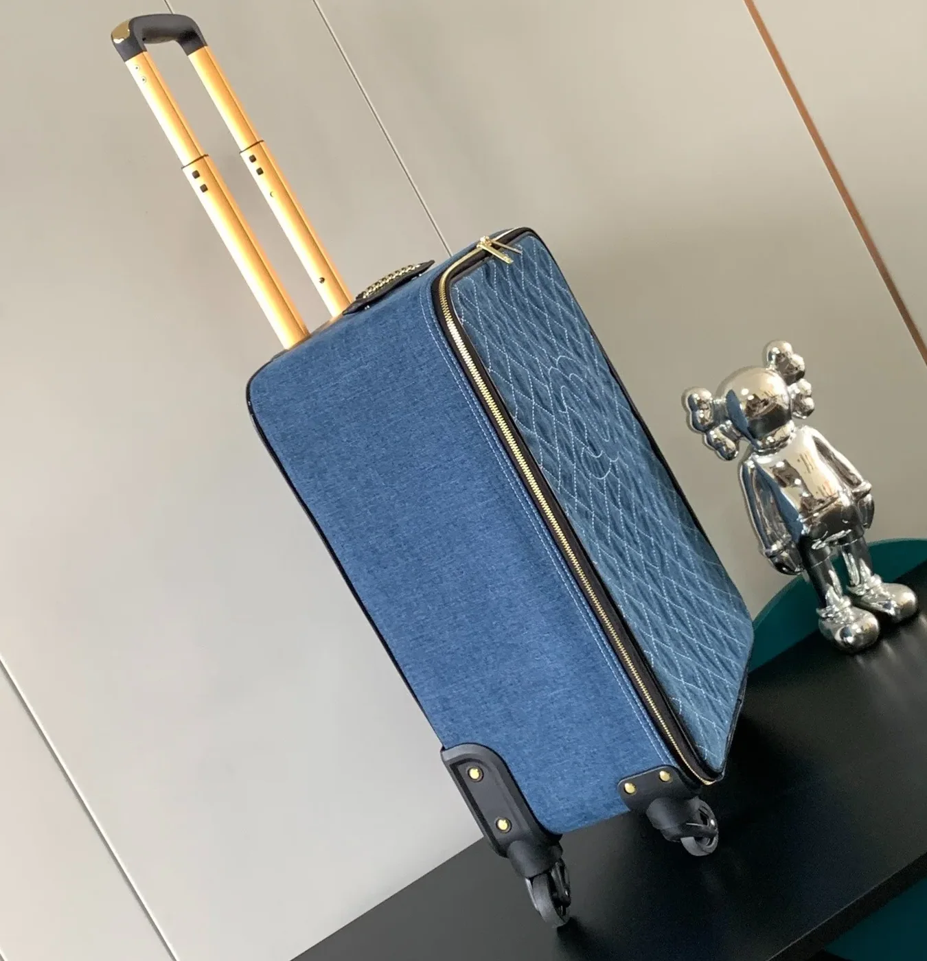 Chanel Classic Diamond in Quilted Suitcase Blue /