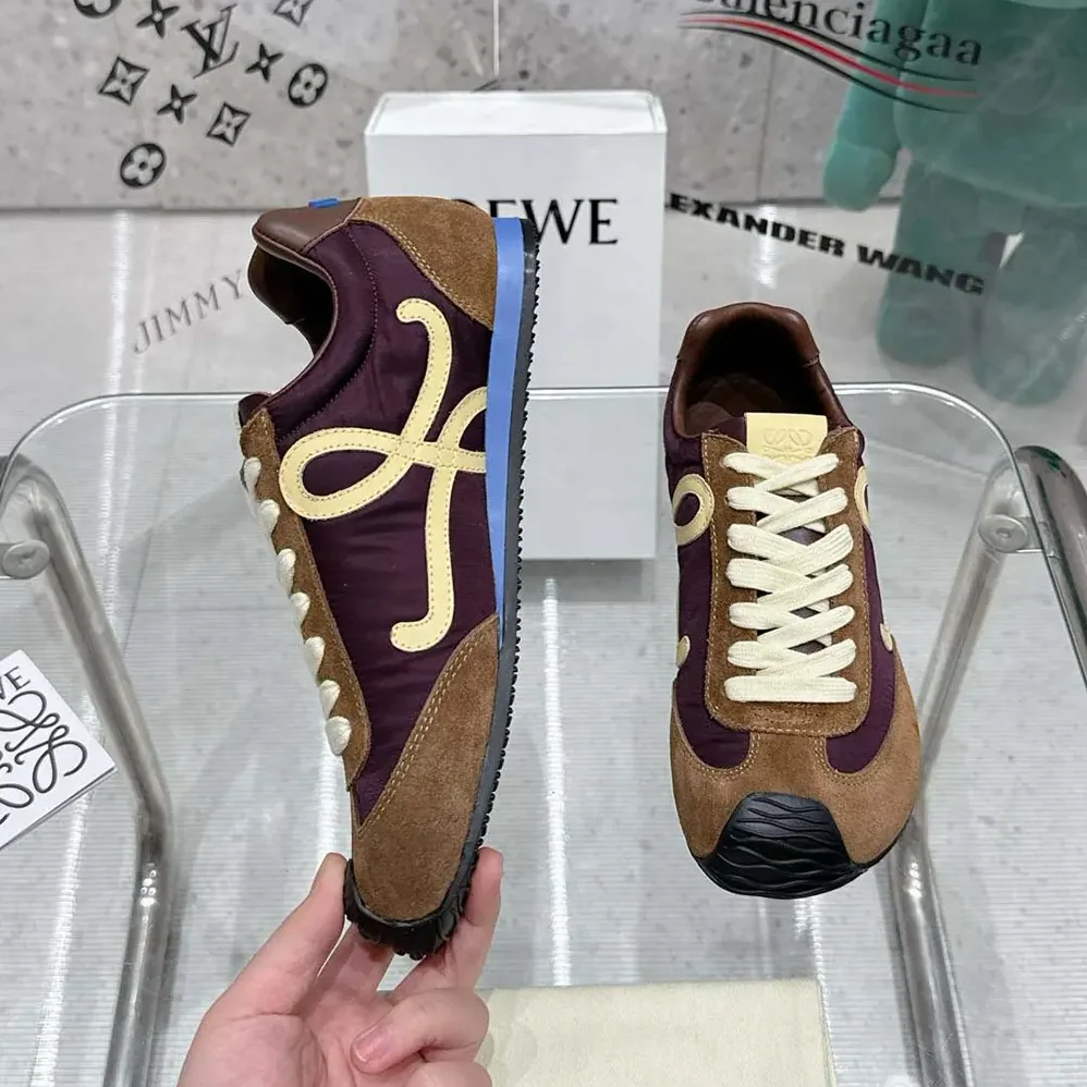 Loewe Ballet Runner 2.0 in Nylon and Calfskin for Unisex in Brown