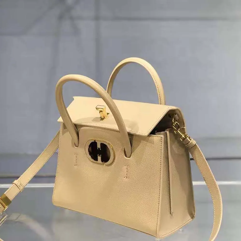 Dior Medium ST Honore Tote Latte Grained Calfskin for Women in Sandy