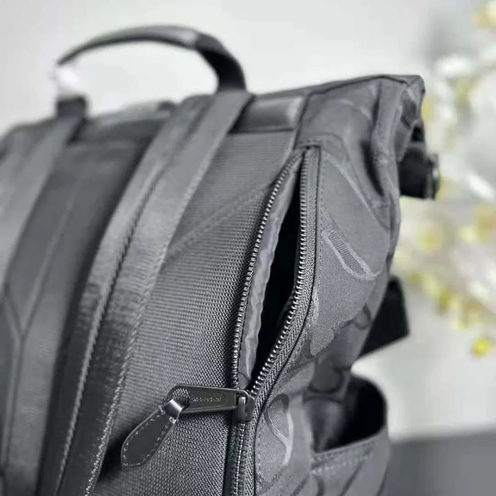 Burberry Orville Backpack with Raised Burberry Lettering at Front for Men in Black Burberry Orville Backpack with Raised Burberry Lettering at Front for Men in Black