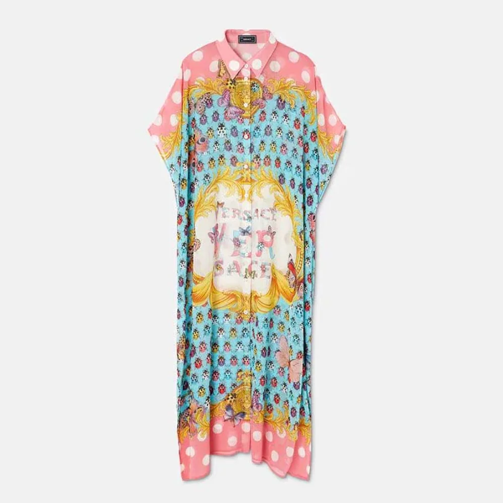 Versace Butterflies Shirt Cover-up for Women