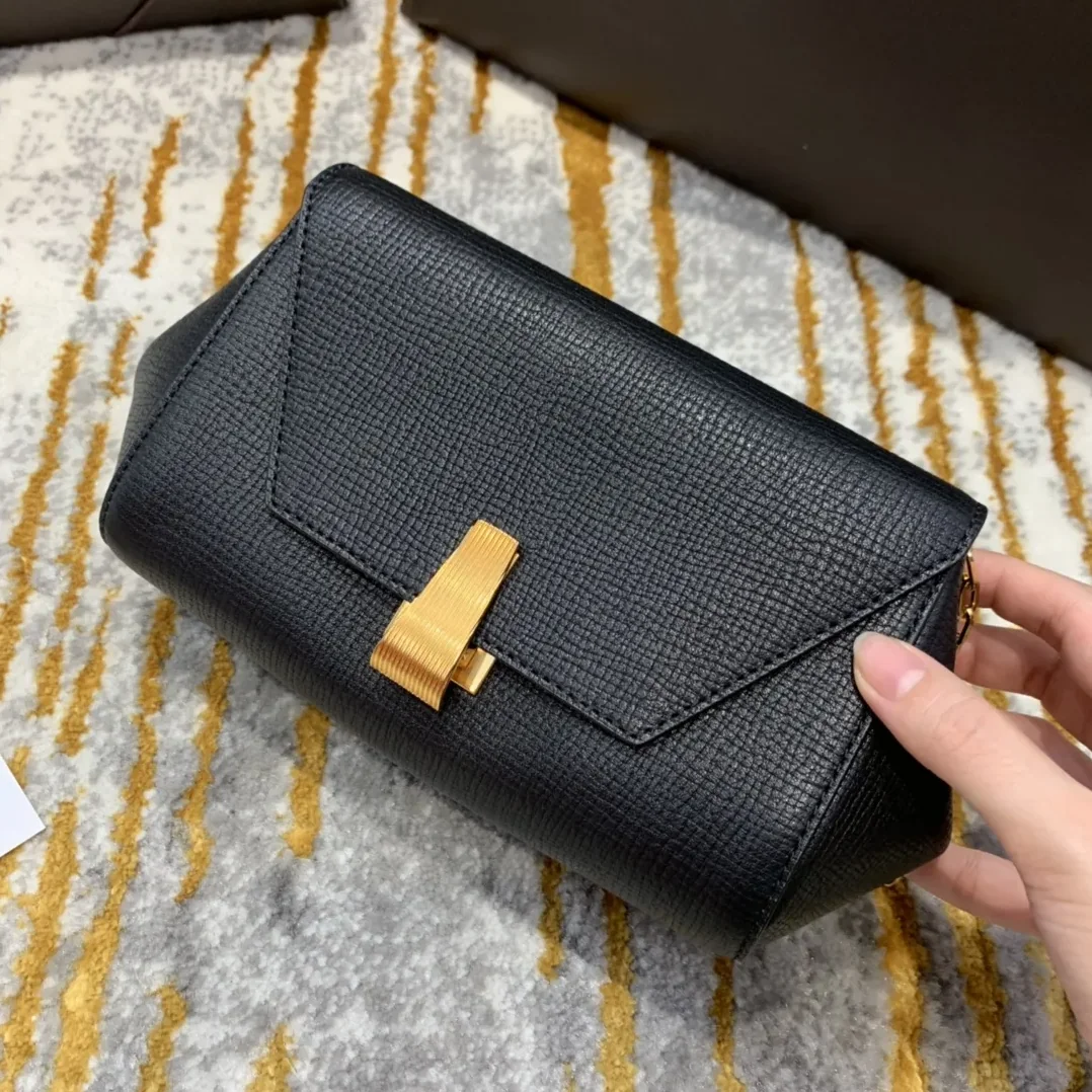 Bottega Veneta Mini Angle Palmellato Bag Black