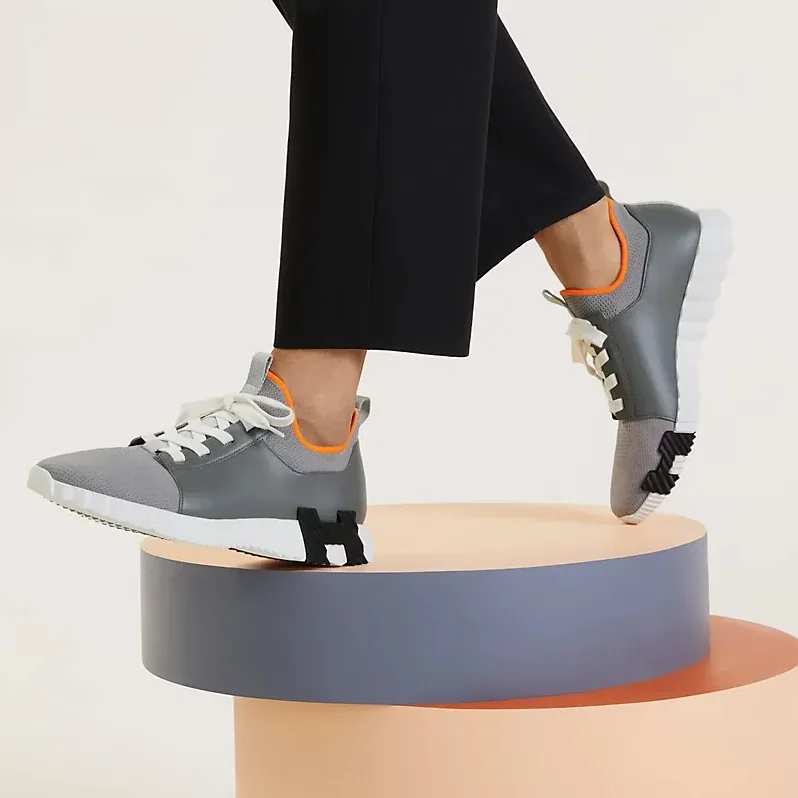 Hermes Depart Slip in On Sneakers Osmium Grey Hermes Depart Slip in On Sneakers Osmium Grey