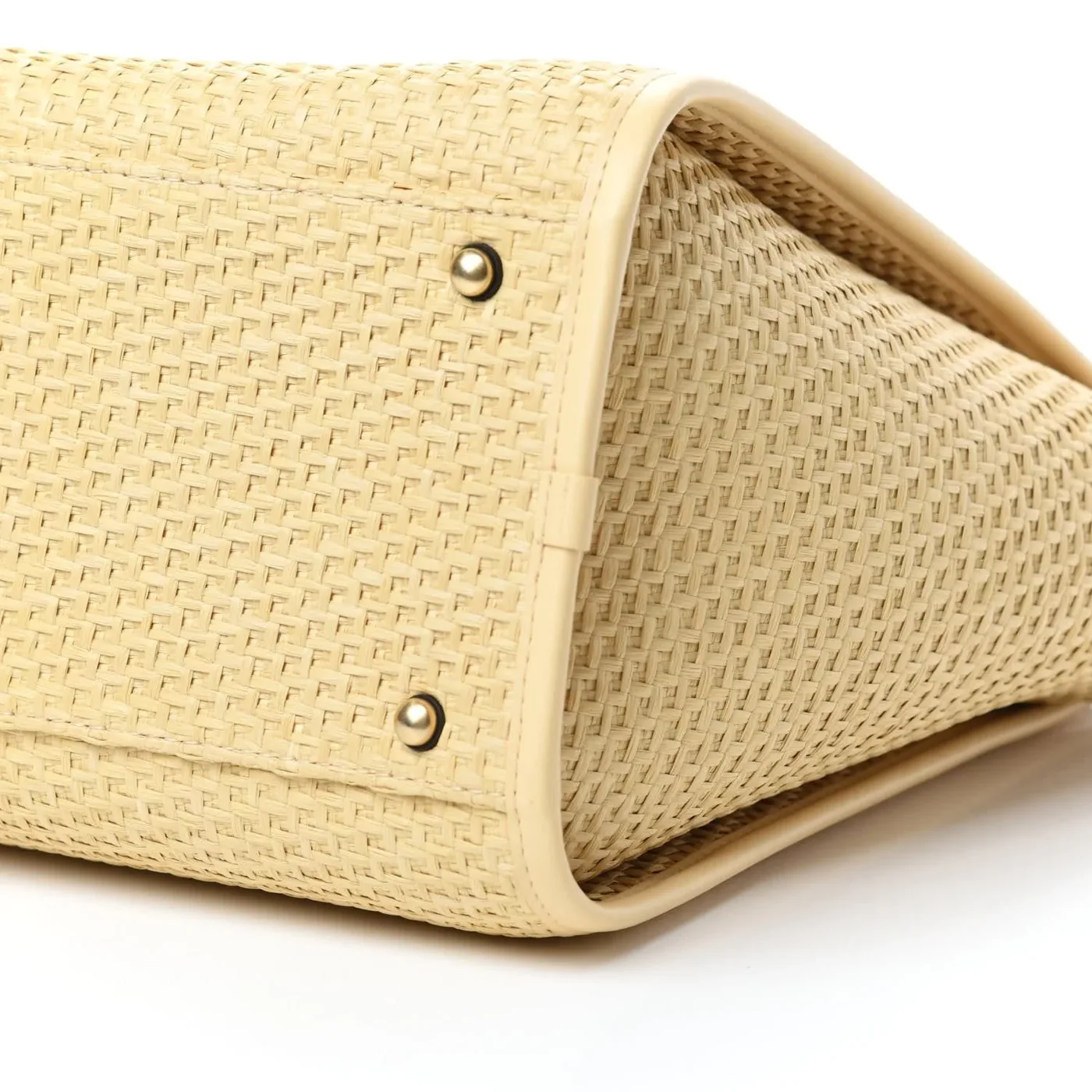 Chanel Deauville Medium Tote Bag in Beige Raffia Gold Hardware