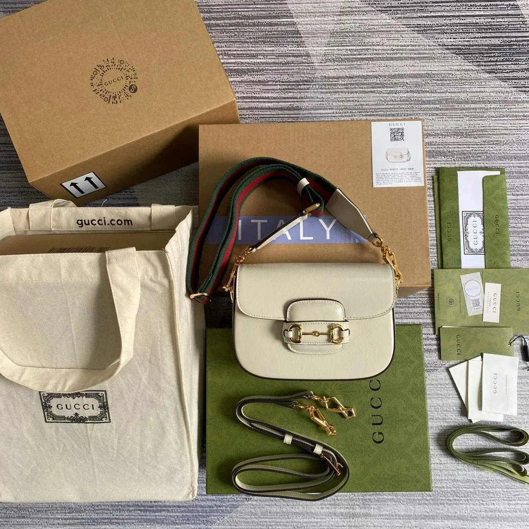 Gucci Horsebit 1955 Mini Bag White Gucci Horsebit 1955 Mini Bag White