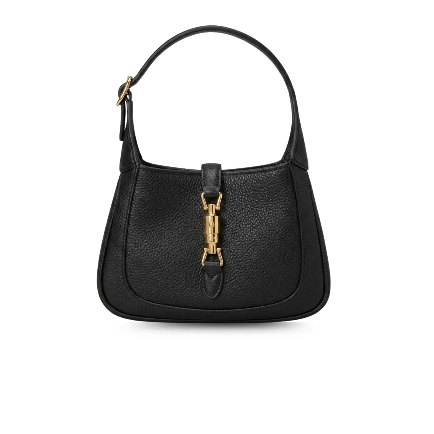 Gucci Jackie 1961 Mini Shoulder Bag in Black Gold Hardware