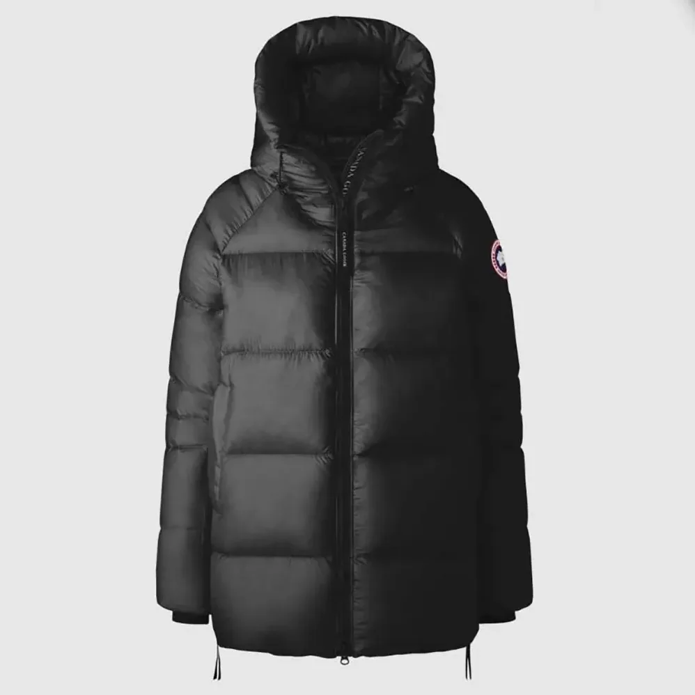 Canada Goose Cypress Puffer with Recycled Feather-Light-Ripstop for Women in Black