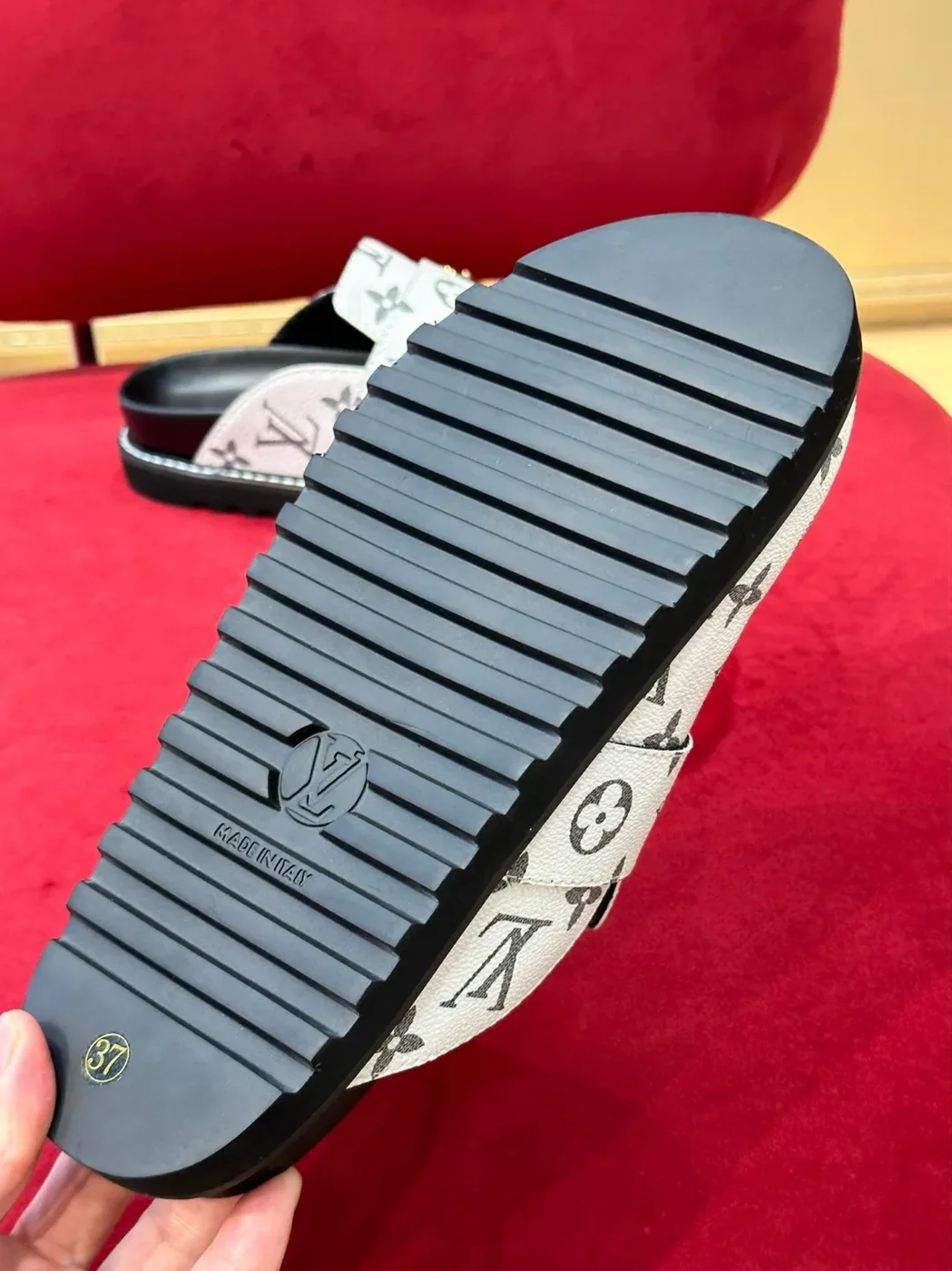 Louis Vuitton LV Easy Mule Monogram Canvas White Louis Vuitton LV Easy Mule Monogram Canvas White