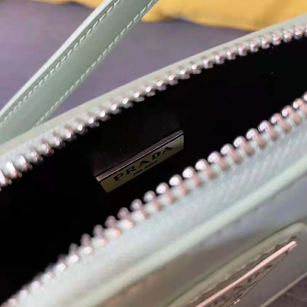 Prada Brushed Leather Mini-Bag for Women in Aqua