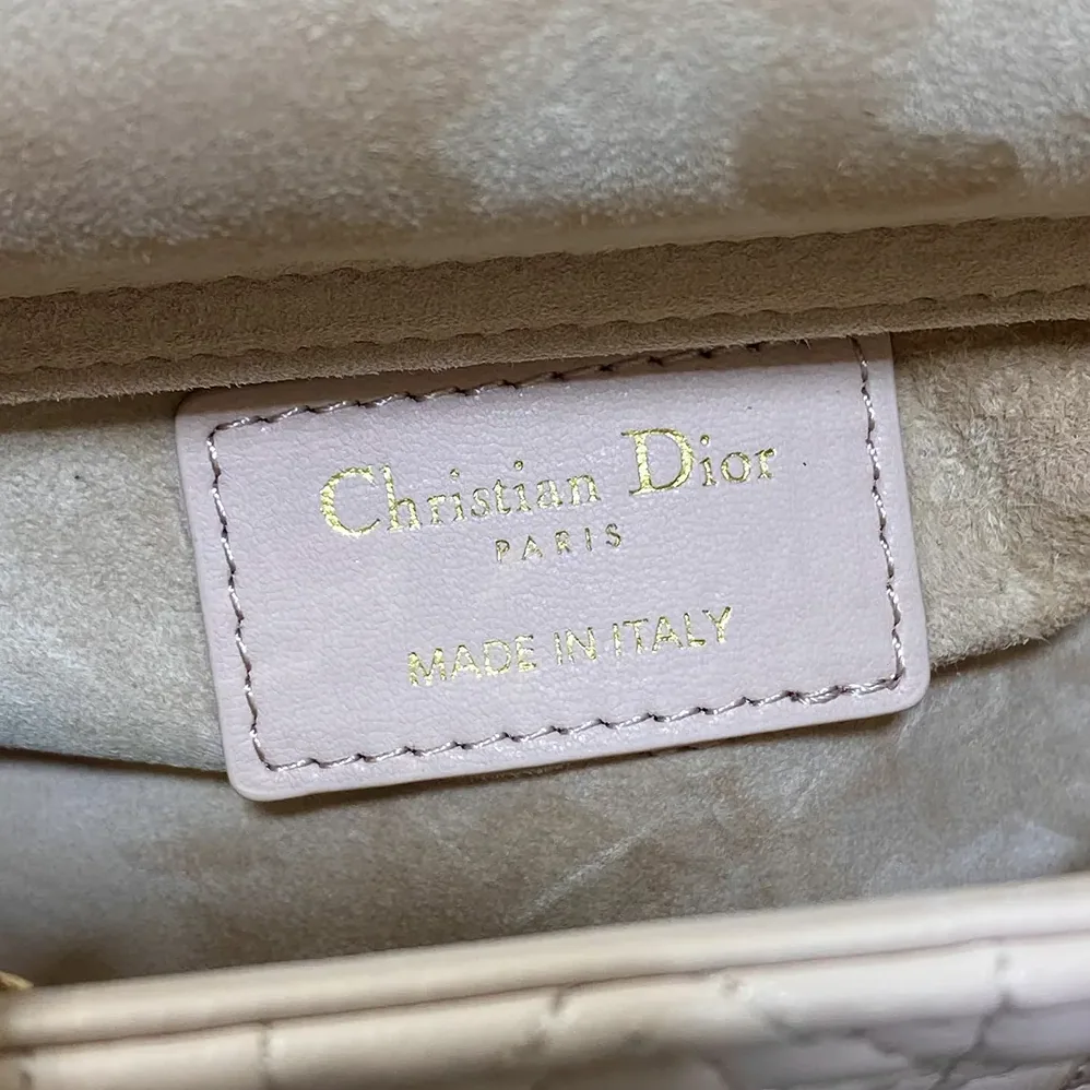 Dior Lady D-Joy Micro Bag Pink Cannage Lambskin with Star Motif for Women Dior Lady D-Joy Micro Bag Pink Cannage Lambskin with Star Motif for Women