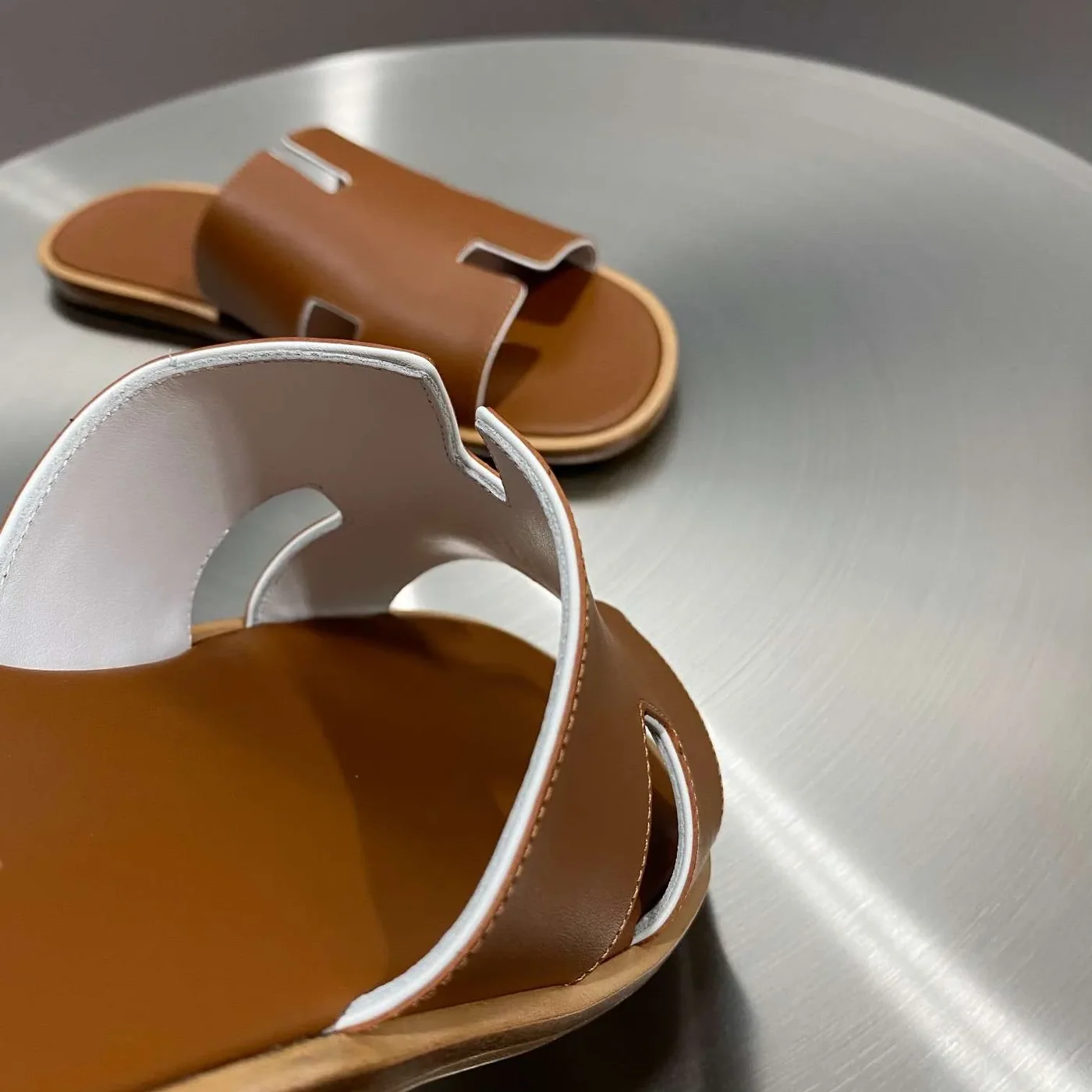 Hermes Oran Sandal Brown Hermes Oran Sandal Brown