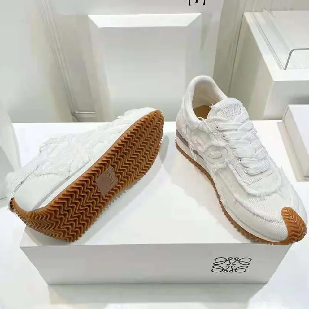 Loewe Flow Runner in Denim for Women in White