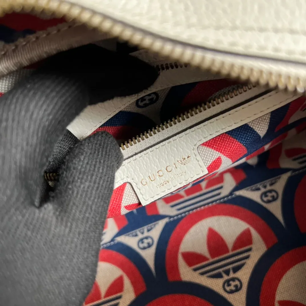 Gucci x Adidas Mini Duffle Bag White Gucci x Adidas Mini Duffle Bag White
