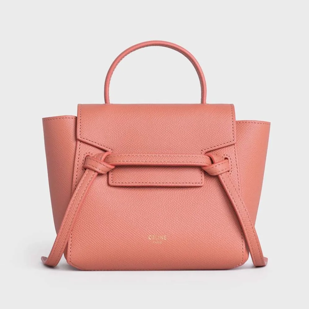 Celine Pico Belt Bag in Grained Calfskin Lychee for Women
