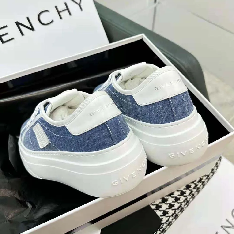 Givenchy City Platform Sneakers in Denim for Women in Blue