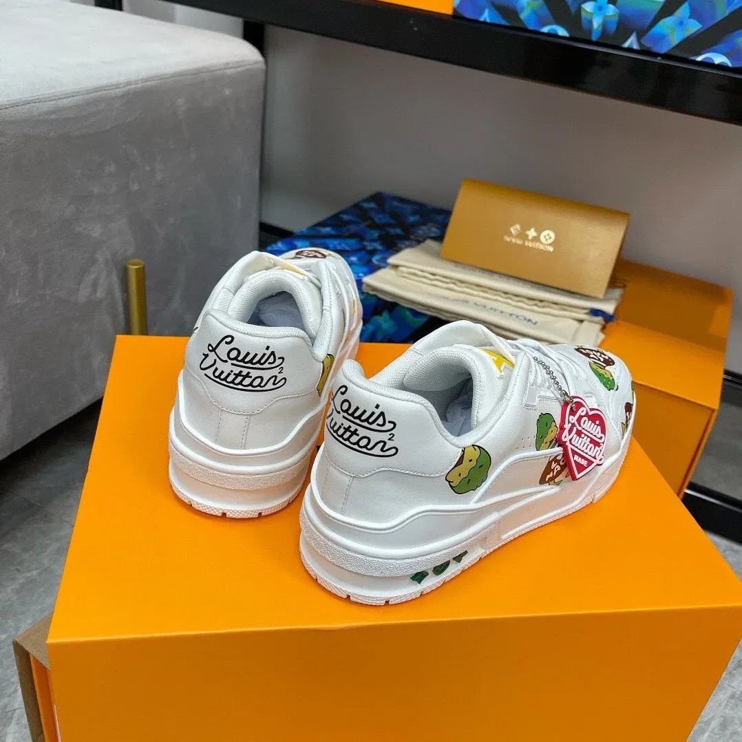 Louis Vuitton Trainer Sneaker White Nigo/Virgil Abloh LV 1A9JC5 Louis Vuitton Trainer Sneaker White Nigo/Virgil Abloh LV 1A9JC5