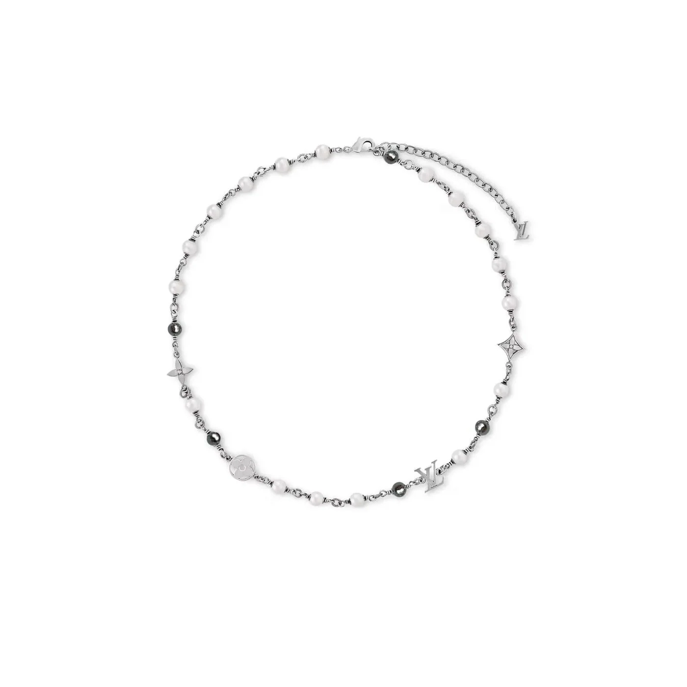 Louis Vuitton Pearls Necklace Silver / Louis Vuitton Pearls Necklace Silver /