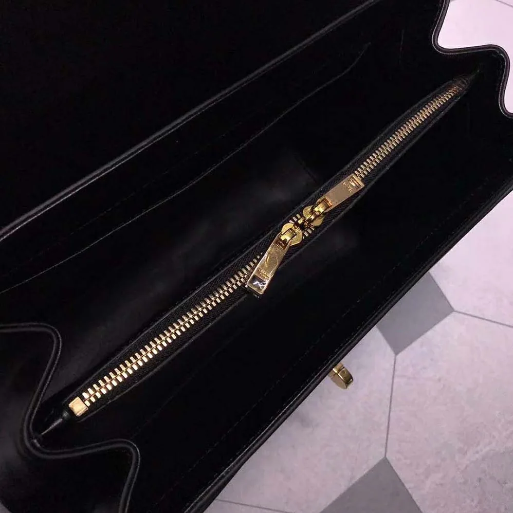 Celine Medium16 Bag in Satinated Calfskin for Women in Black Celine Medium16 Bag in Satinated Calfskin for Women in Black