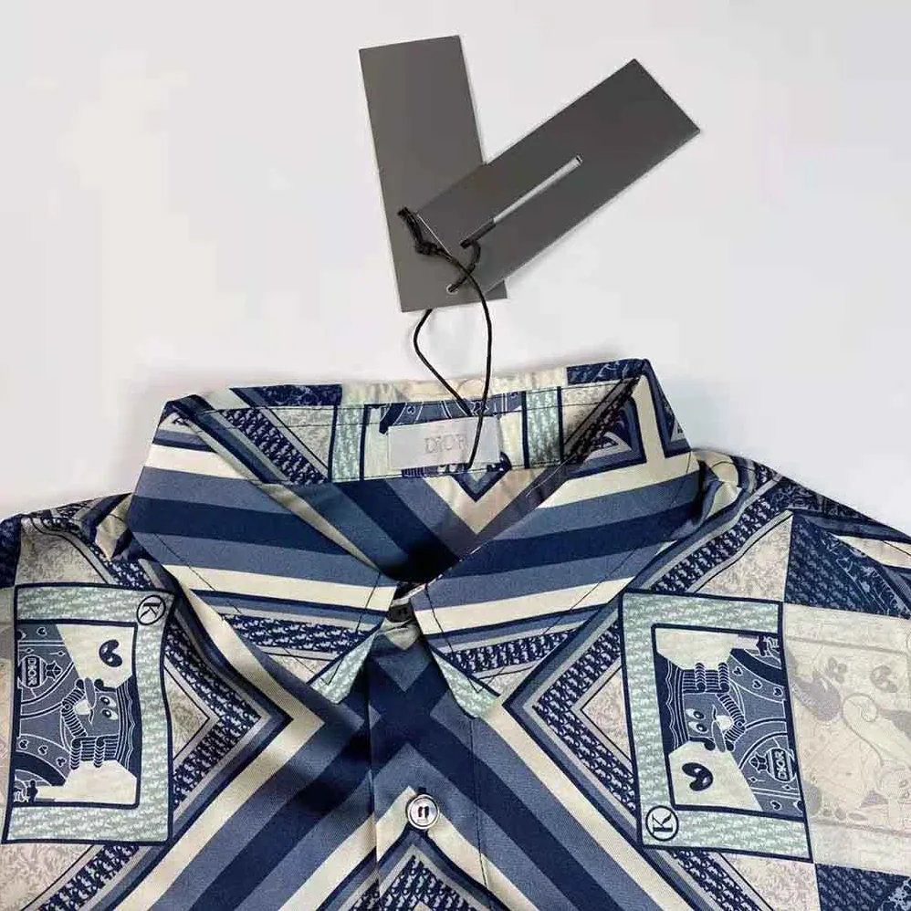 Dior Kenny Scharf Short-Sleeved Shirt Multicolor Silk Twill for Women Dior Kenny Scharf Short-Sleeved Shirt Multicolor Silk Twill for Women