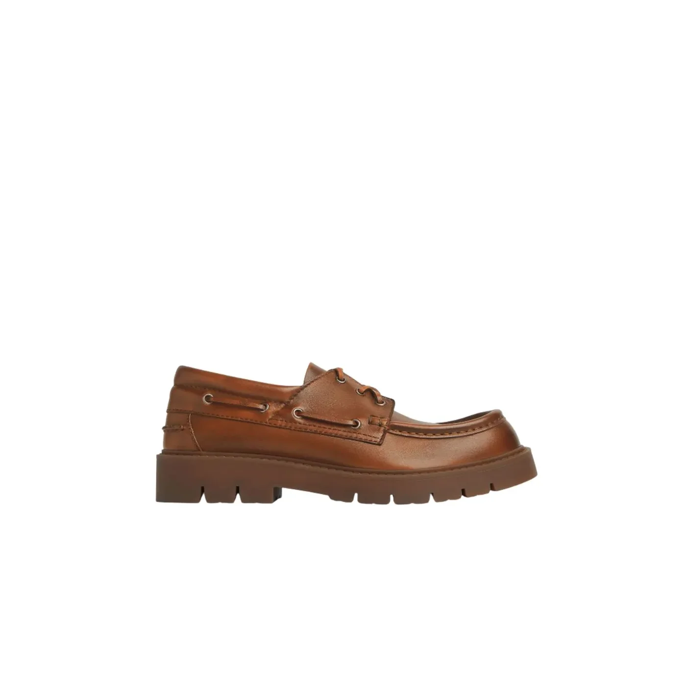 Bottega Veneta Haddock Boat Shoe Light Wood Bottega Veneta Haddock Boat Shoe Light Wood
