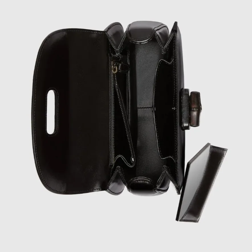 Gucci Bamboo 1947 Small Top Handle Bag in Black Gucci Bamboo 1947 Small Top Handle Bag in Black