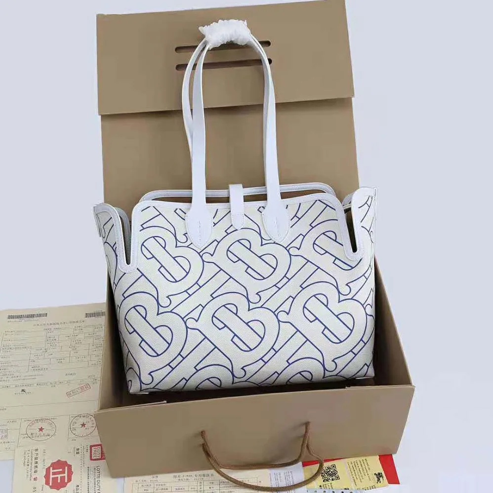 Burberry The Medium Soft Cotton Canvas Belt Bag for Women in Blue Burberry The Medium Soft Cotton Canvas Belt Bag for Women in Blue