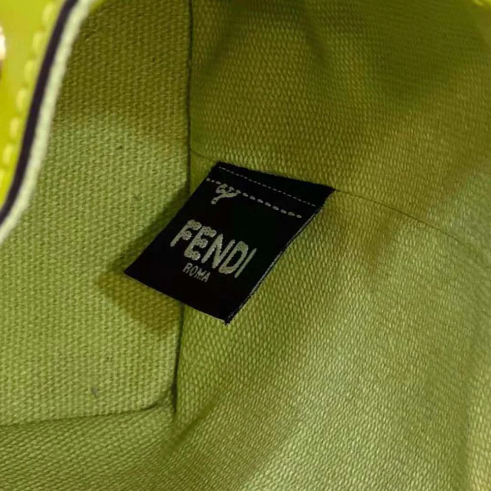 Fendi Mon Tresor Acid Green FF Canvas Mini for Women in bag Fendi Mon Tresor Acid Green FF Canvas Mini for Women in bag