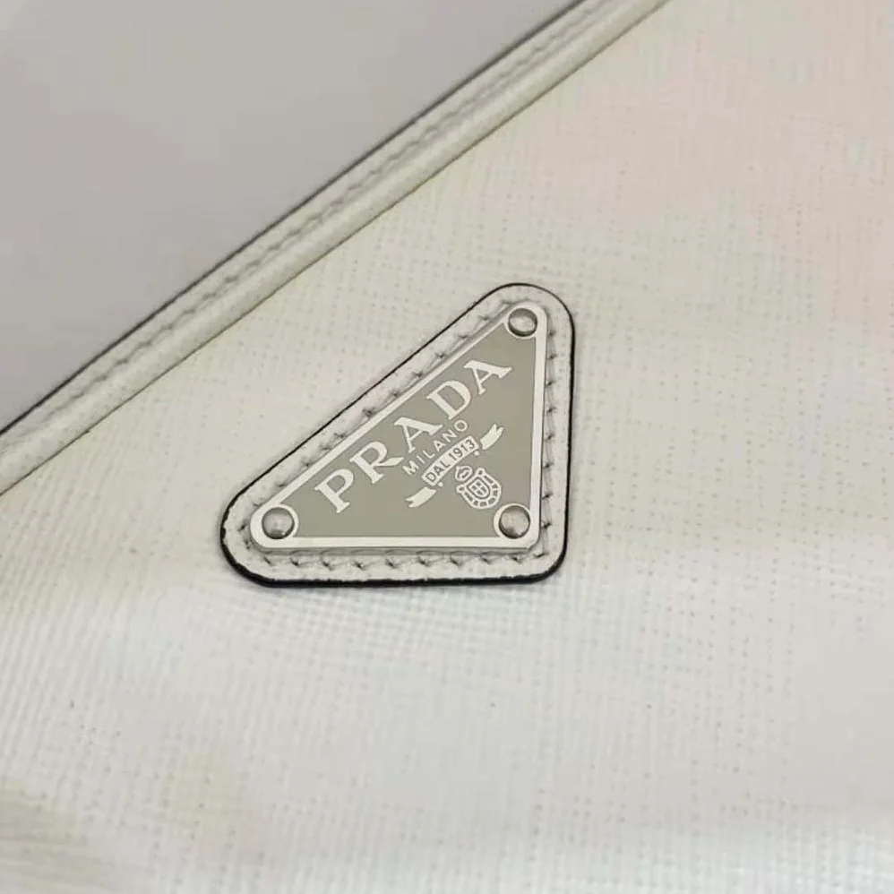 Prada Saffiano Leather Belt Bag for Men in White
