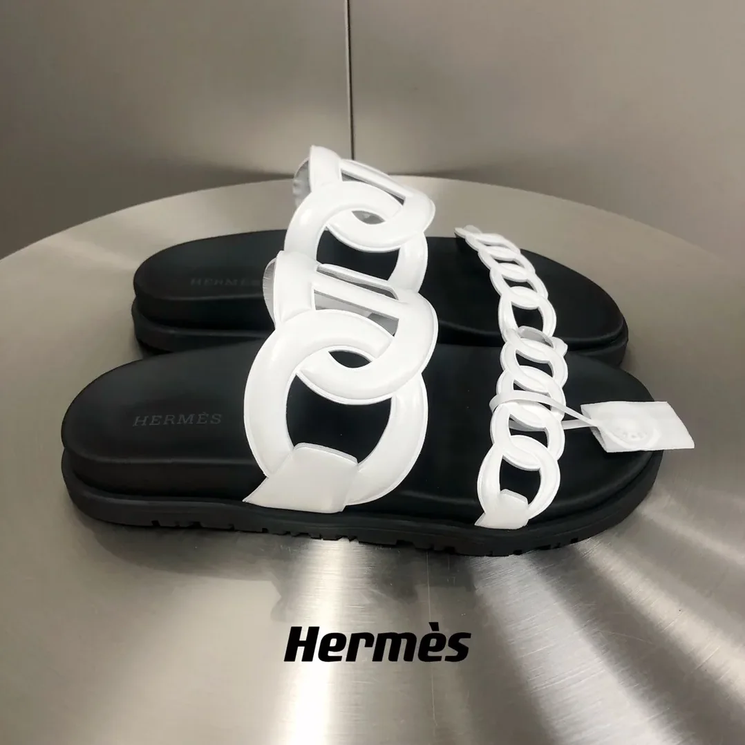 Hermes Extra Sandal White