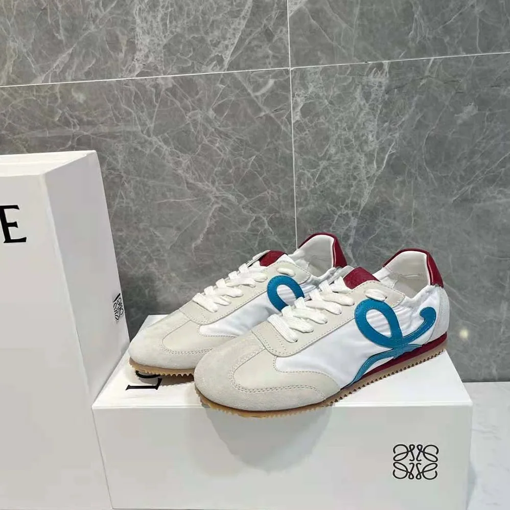 Loewe Ballet Runner in Nylon and Calfskin for Unisex in Blue