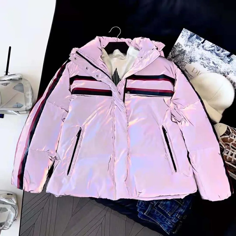 Dior Dioralps Hooded Down Jacket Silver-Tone Reflective Dior Star Quilted Technical Fabric for Women Dior Dioralps Hooded Down Jacket Silver-Tone Reflective Dior Star Quilted Technical Fabric for Women