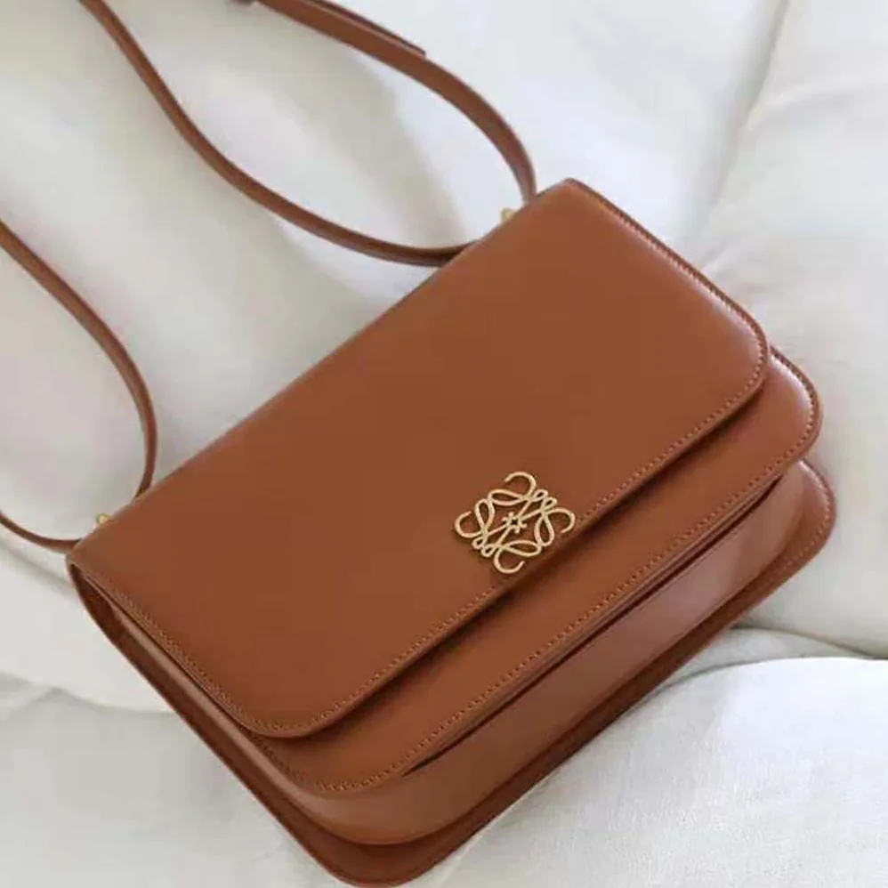 Loewe Goya Bag in Silk Calfskin for Women in Brown Loewe Goya Bag in Silk Calfskin for Women in Brown