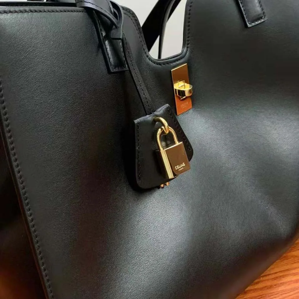 Celine Cabas 16 in Smooth Calfskin for Women in Black Celine Cabas 16 in Smooth Calfskin for Women in Black